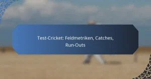 Test-Cricket: Feldmetriken, Catches, Run-Outs