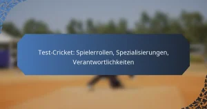 Test-Cricket: Spielerrollen, Spezialisierungen, Verantwortlichkeiten