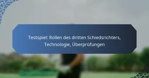 Testspiel: Rollen des dritten Schiedsrichters, Technologie, Überprüfungen