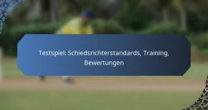 Testspiel: Schiedsrichterstandards, Training, Bewertungen