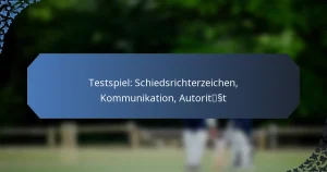 Testspiel: Schiedsrichterzeichen, Kommunikation, Autorität